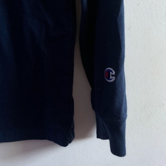 Champion Kids Navy Long Sleeve Shirt size medium - Picture 3 of 4